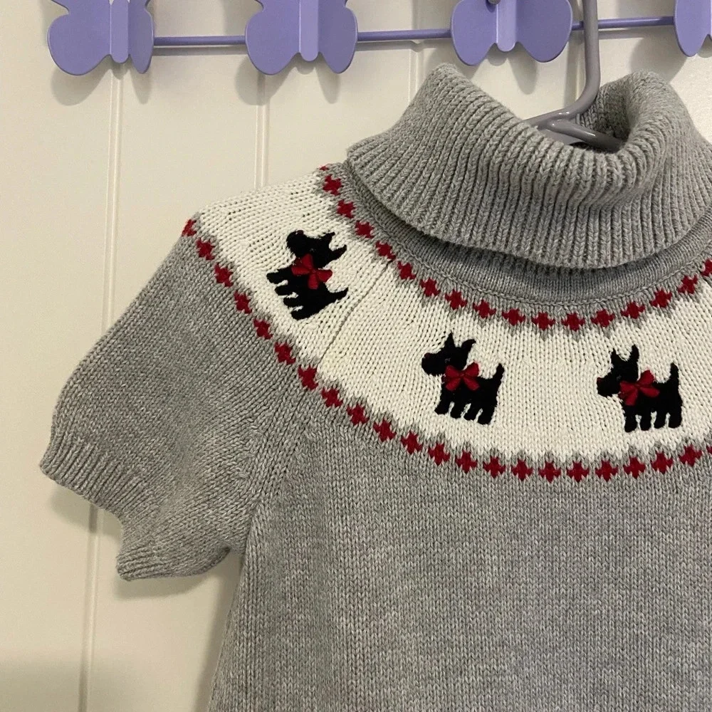 NWOT | Gymboree toddler girl’s dog print turtleneck sweater dress‎ — size 3